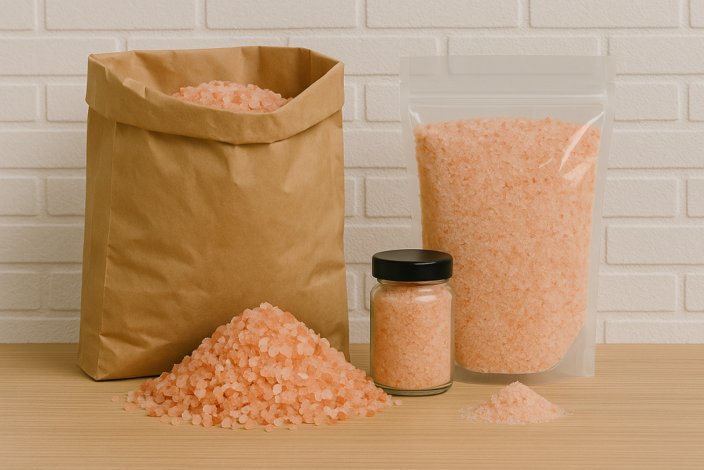 Bulk vs. Retail Himalayan Salt Packaging