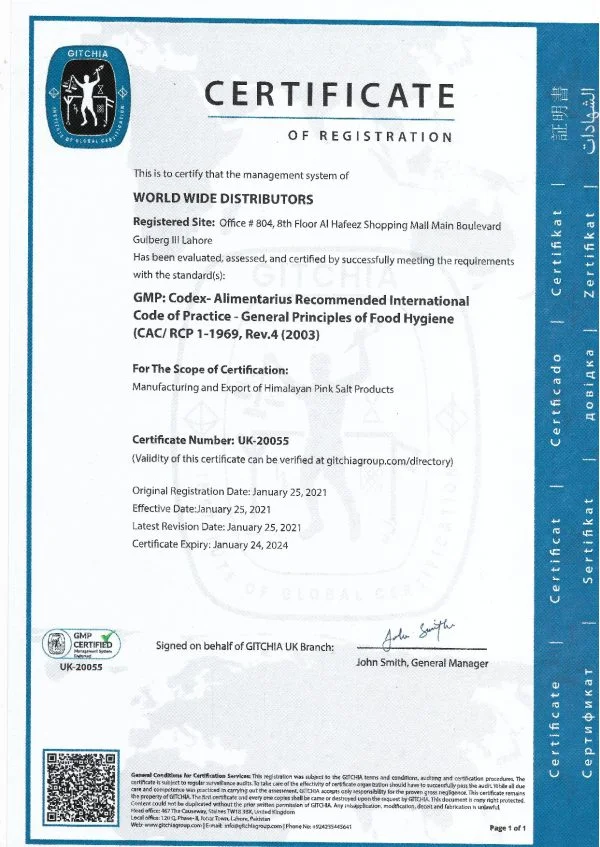 GMP-Certificate