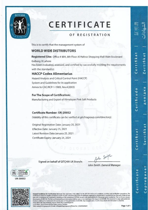 HACCP-Certificate