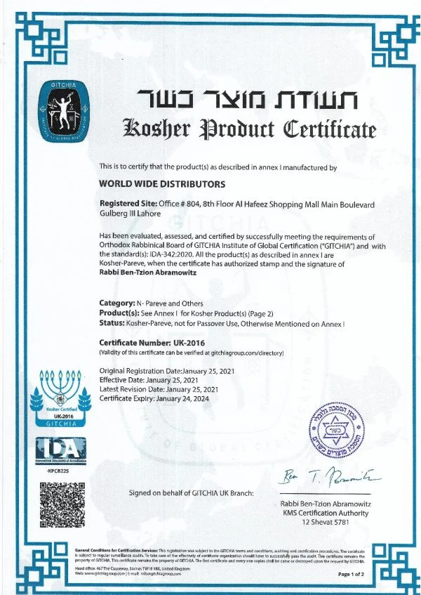 Kosher-Certificate
