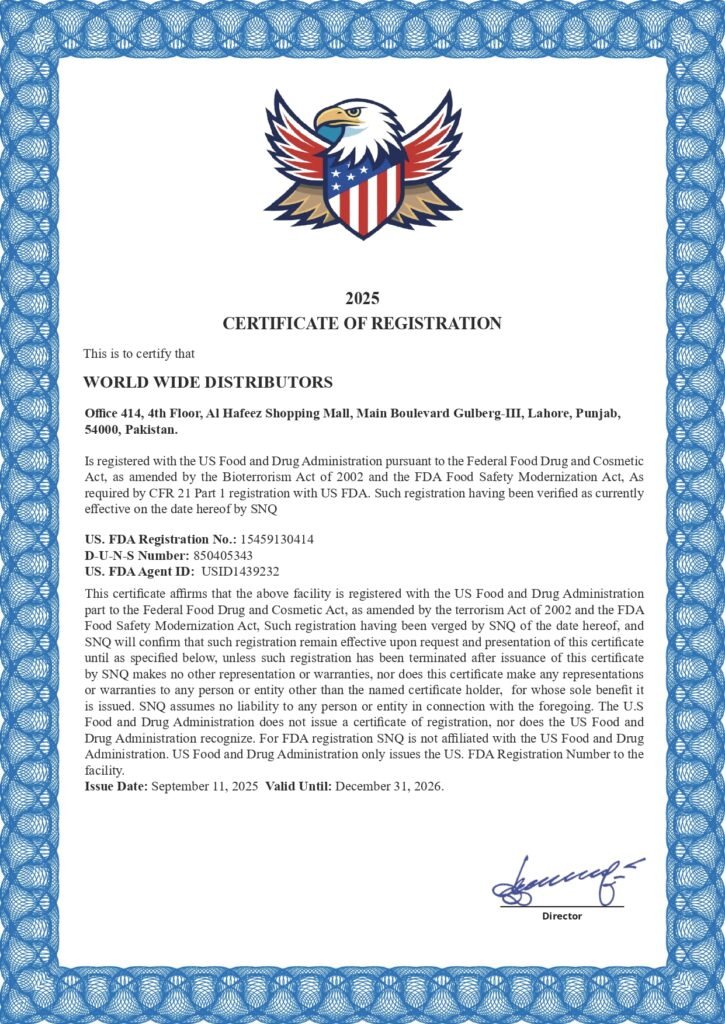FDA Certification