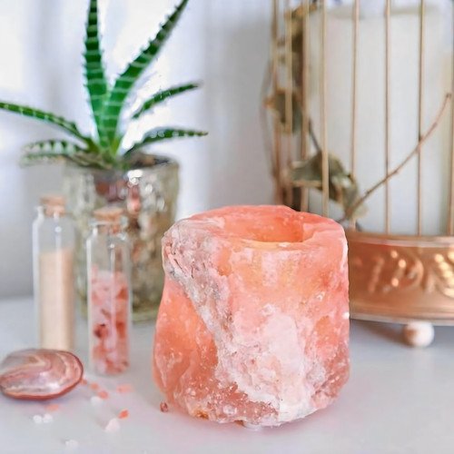 Himalayan Pink Salt Candle holder